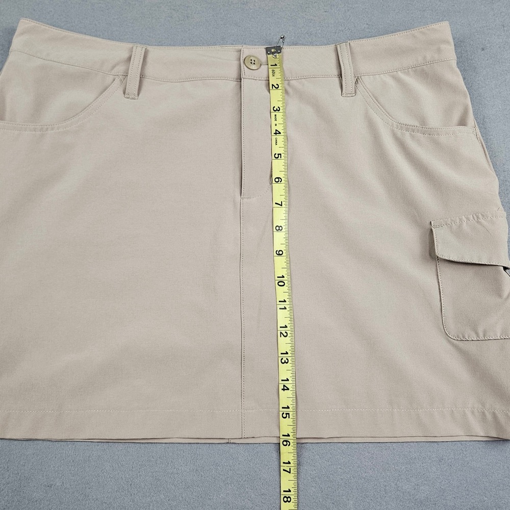 Eddie Bauer Womens Beige Cargo Hiking 
Skort Size 14 Stretch Active Outdoor 5910 - Picture 3 of 11